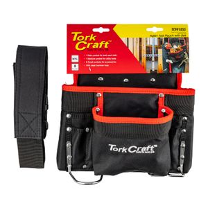 Tool Pouch Nylon With Belt 8 Pocket + Loops