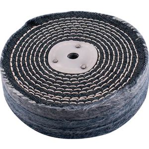 Colour Buff/mop 150mm X 3 Section X 30mm Thick 1/2' Hole