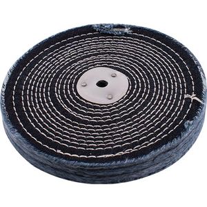 Colour Buff/mop Stitched 200mm X 2 Section 20mm Thick