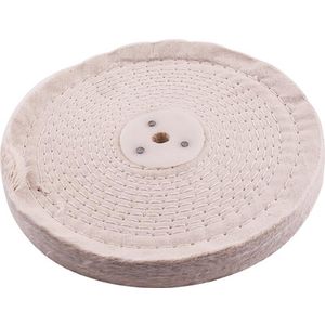 White Buff/mop Stitched 200mm X 2 Section 20mm Thick