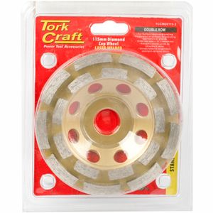 Dia. Cup Wheel 115mm X 22.23mm Dbl Row Laser Welded Industrial