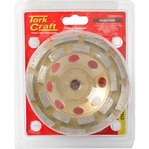 Dia. Cup Wheel 115mm X M14 Dbl Row Laser Welded Industrial