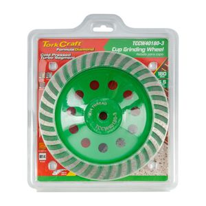 Dia. Cup Wheel 180mm X M14 Turbo Cold Pressed Contractor