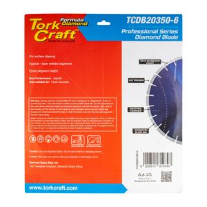 Diamond Blade 350x25.4mm Asphalt Laser Welded Segmented Tar