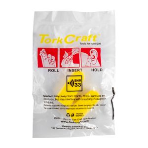 Ear Plug 200pc Bullet Shape Snr33 Yellow Per Box
