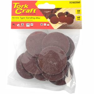 Sand Disc Screw Type 50mm 60g 10pc For Surface Conditioning Kit