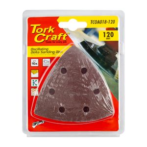 Oscillating Sandpaper A/o 93mm 10pc Delta Shape 120grit