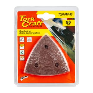 Oscillating Sandpaper A/o 80mm 10pc Delta Shape 80grit