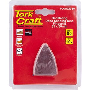 Oscillating Sandpaper A/o 35x50mm 10pc Fingertip 80grit