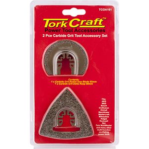 TORK CRAFT  TCOA101 Quick Change Oscillating Carbide Grit Accessory Kit 2pc