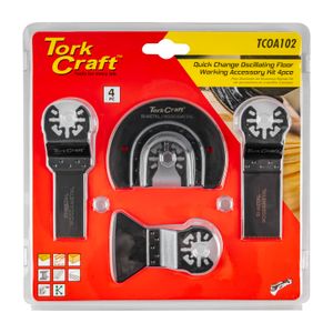Quick Change Oscillating Floor Working Accessory Kit 4pc