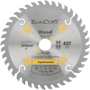 Blade Contractor 150 X 40t 20/16 Circular Saw Tct
