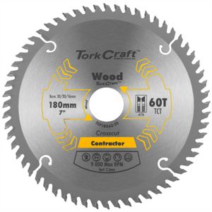 Blade Contractor 180 X 60t 30/20/16 Circular Saw Tct