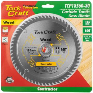 Blade Contractor 185x60t 30/20/16/1 Circular Saw Tct