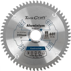 Blade Contactor Alum 200 X 60t 30/20/16 Circular Saw Tct