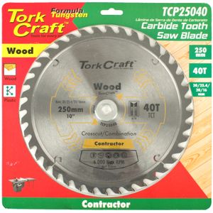 Blade Contractor 250 X 40t 30/1/20/16 Circular Saw Tct