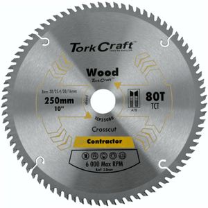 Blade Contractor 250 X 80t Atb 30/16 Circular Saw Tct