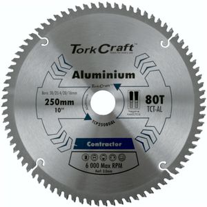 Blade Contractor Alum 250 X 80t Tcg Neg 30mm Circular Saw Tct