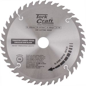 Blade Tct 235 X 40t 30/25/16 Atb Positive Profesional Industrial