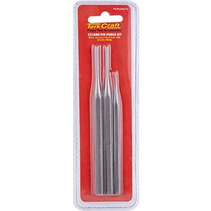 TORK CRAFT Long Pin Punch Set 3pc