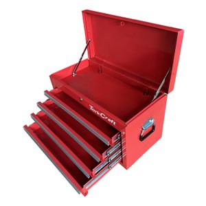 TORK CRAFT Empty 4-Drawer Top Tool Box with Top Tray 660 x 310 x 380mm TCTB002