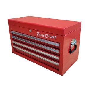 TORK CRAFT Empty 4-Drawer Top Tool Box with Top Tray 660 x 310 x 380mm TCTB002