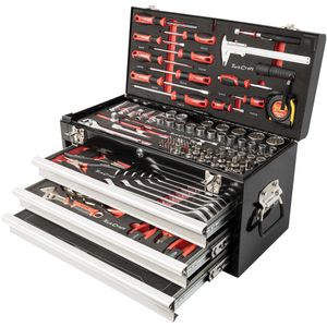 TORK CRAFT 154-Piece 3-Drawer Track Box Tool Set 535 x 255 x 315mm TCTB154