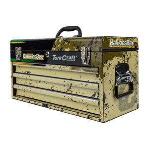 TORK CRAFT BakkiesBox Limited Edition 154-Piece 3-Drawer Track Box Tool Set TCTB154LTD
