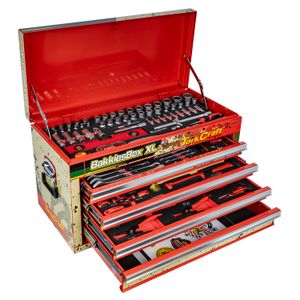 TORK CRAFT BakkiesBox XL Limited Edition 254-Piece 4-Drawer Pro Box Tool Set TCTB254LTD