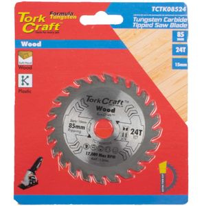 Tct Saw Blade 85mm X 1.2mm X 15mm X 24t Wood Thin Kerf