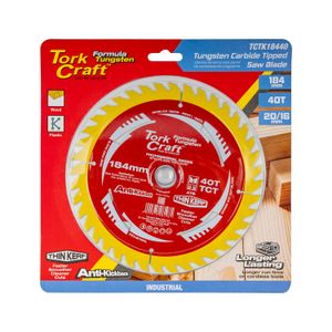 Saw Blade Thin Kerf 184 X 40t 20/16 Tct