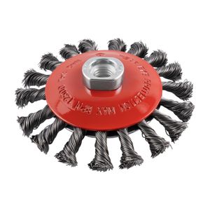 Wire Cup Brush Twisted Bevel Plain 115mmxm14 Bulk