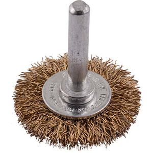 Wire Wheel Brush 38mm X 6mm Shaft Blister
