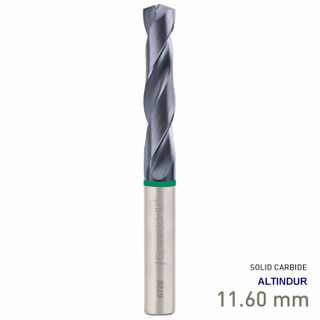 MAYKESTAG Speeddrill+ Universal Solid Carbide Stub Drill ALTINDUR 11.60mm DIN 6537K 3xD