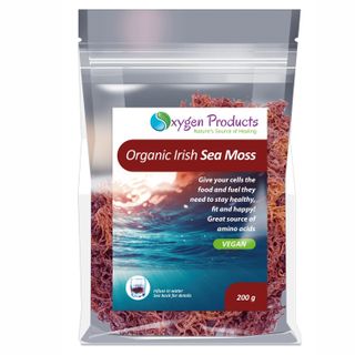 Oxygen Products Organic Irish Sea Moss 200g Wildcrafted Superfood